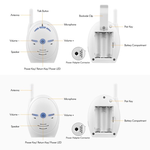 V20 babyphone radio citofono - babyphone,