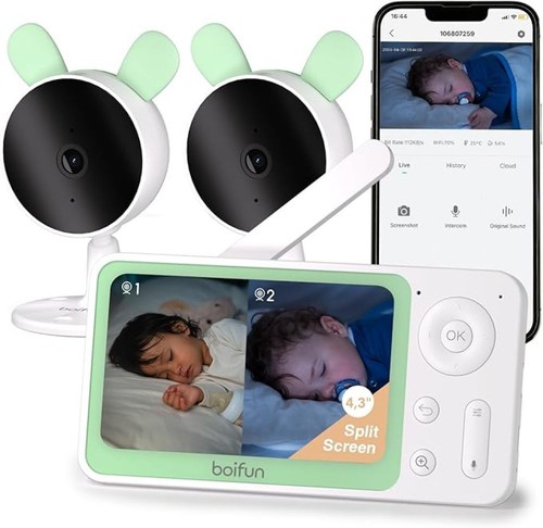 Boifun babyphone con 2 - babyphone,